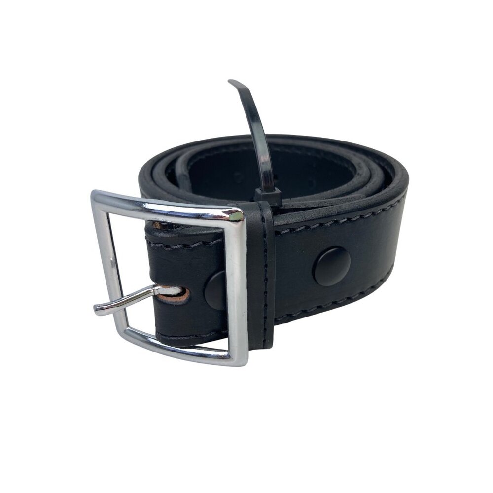 Boston Leather Model 6505L Lined Garrison Belt, 1.75" Black